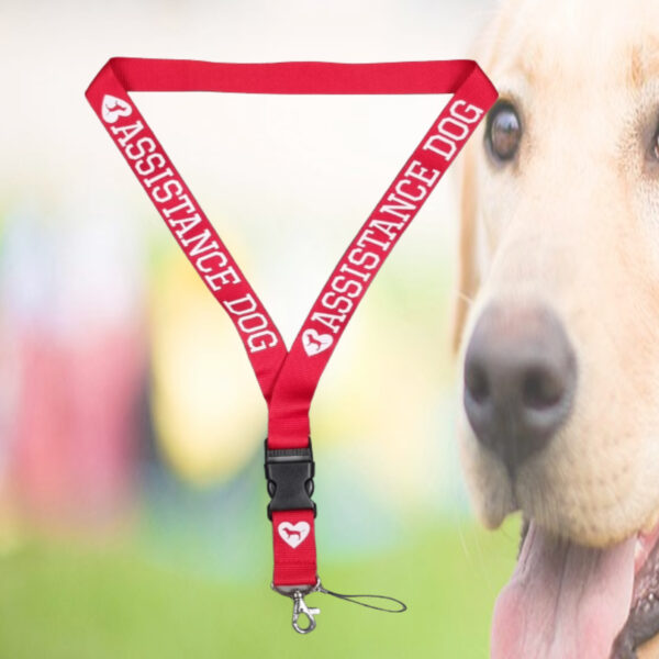 assistance dog lanyard